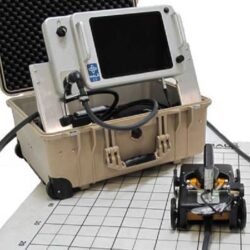 CX12 concrete scanner with grid paper