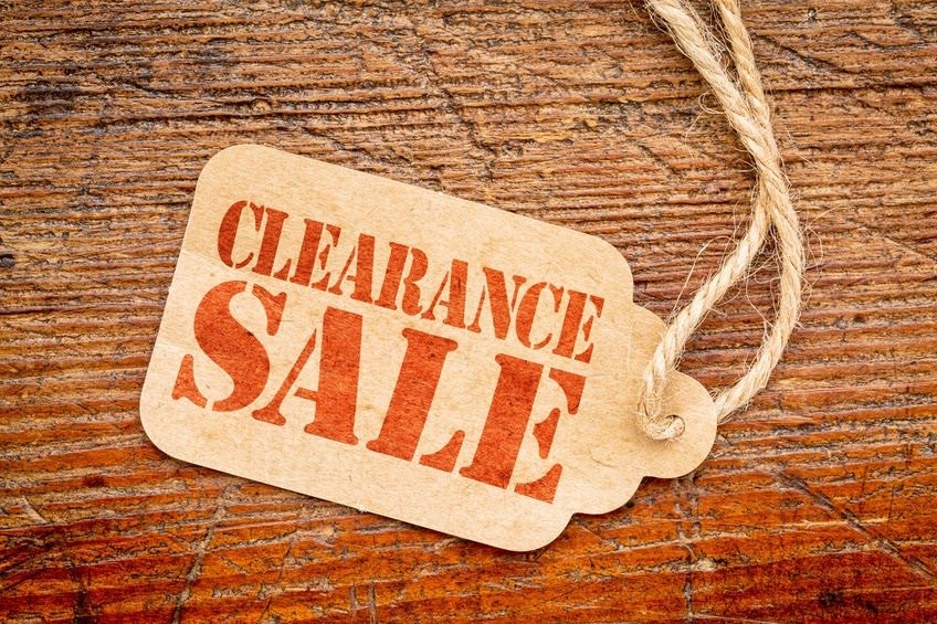 Clearance sale